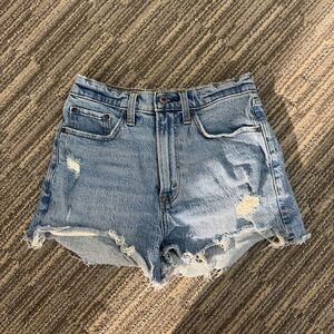 Abercrombie & Fitch Curve Love High Rise Mom Shorts